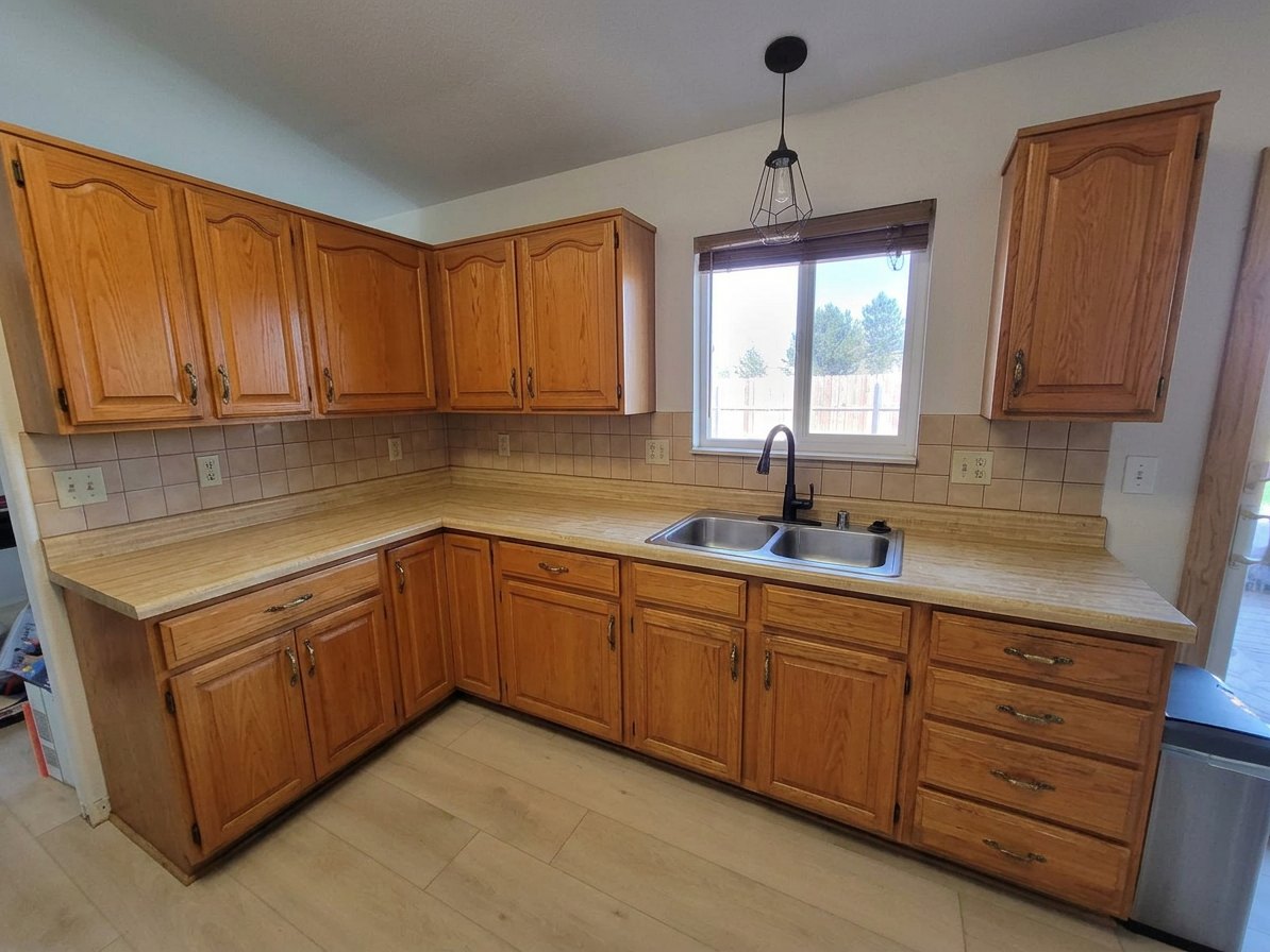 Sage Green Kitchen Refresh — before refinishing